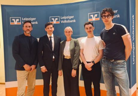 Vortragsteam des WEISSEN RING und des BDK Sachsen bei der Volksbank